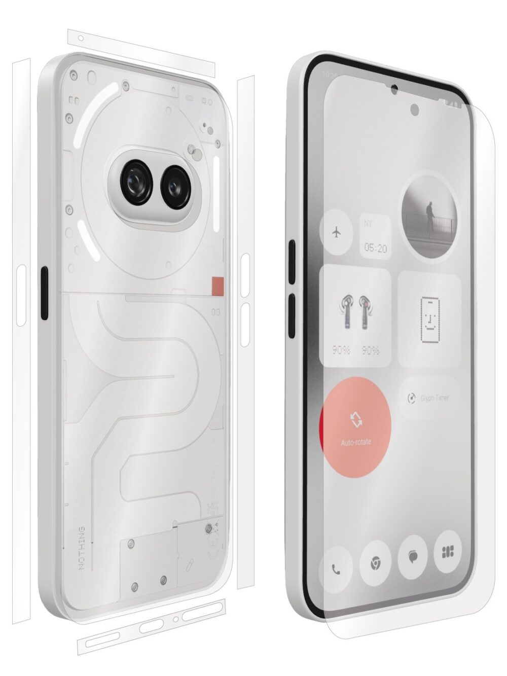 Nothing Phone (2a) (2024, 6.7″) - Skin Transparent