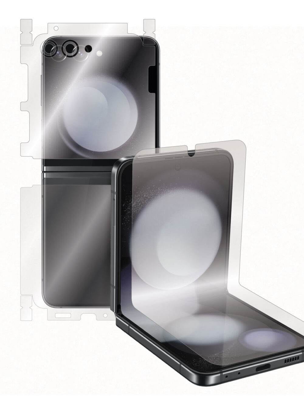 Samsung Galaxy Z Flip5 (6.7″, 2023) - Skin Transparent