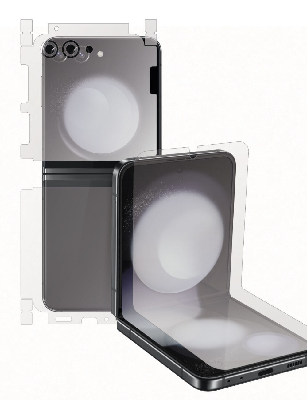 Samsung Galaxy Z Flip5 (6.7″, 2023) - Skin Transparent