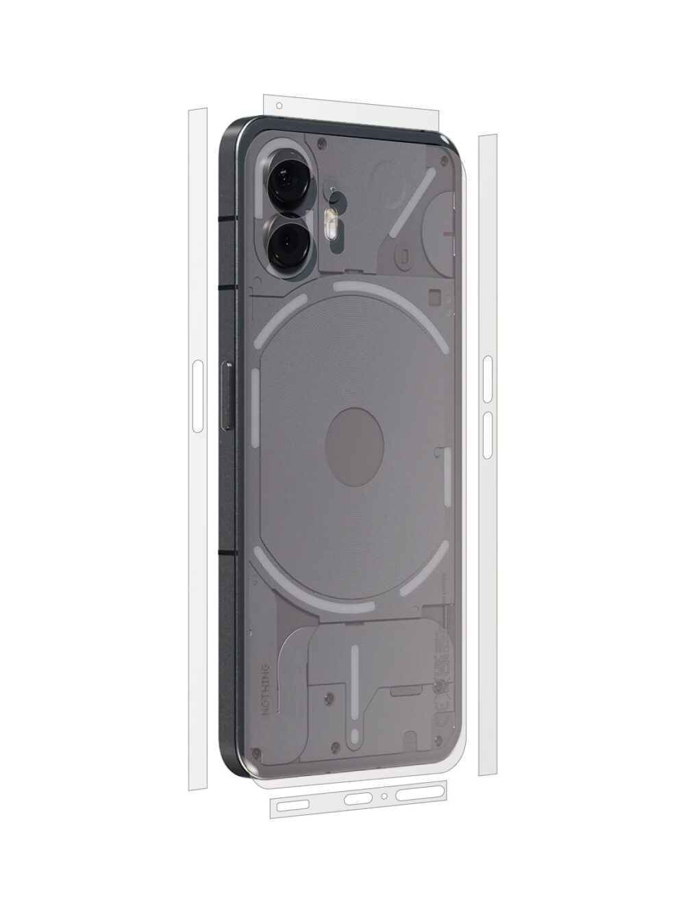 Nothing Phone (2) (2023, 6.7″) - Skin Transparent