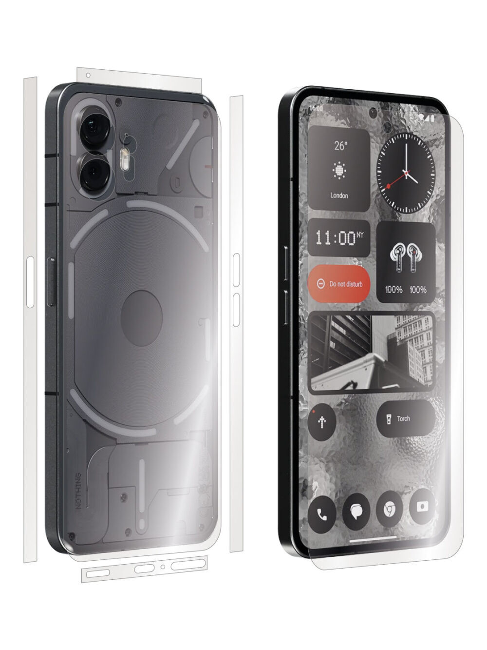 Nothing Phone (2) (2023, 6.7″) - Skin Transparent